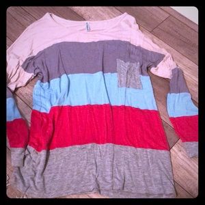 Striped Long Sleeve Top